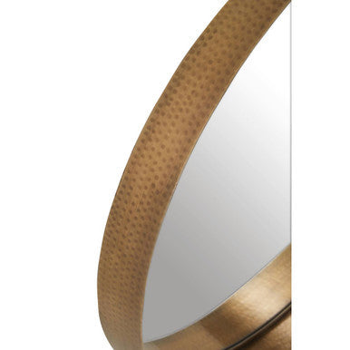 Medium Gold Finish Wall Mirror | Leonov