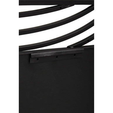 Black and Clear Open Frame Wall Mirror
