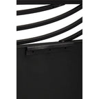 Black and Clear Open Frame Wall Mirror