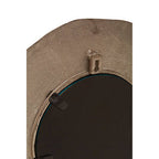 Small Oak Effect Silver Wall Mirror
