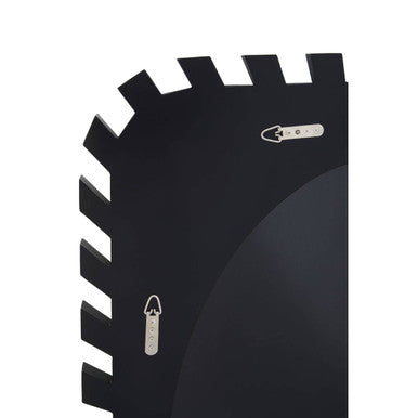 Silver Rectangular Sunburst Wall Mirror
