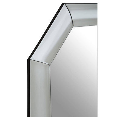 Silver Octagon Wall Mirror