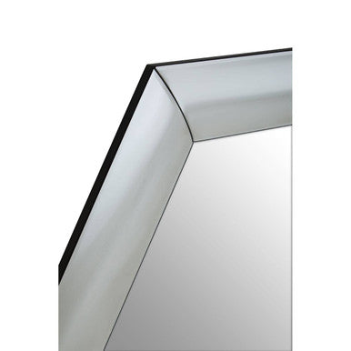 Silver Hexagon Wall Mirror