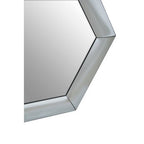 Silver Hexagon Wall Mirror