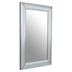 Silver Rectangle Wall Mirror