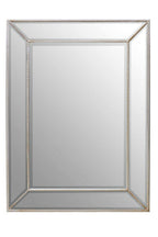 Silver Finish Rectangular Wall Mirror