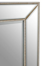 Silver Finish Rectangular Wall Mirror