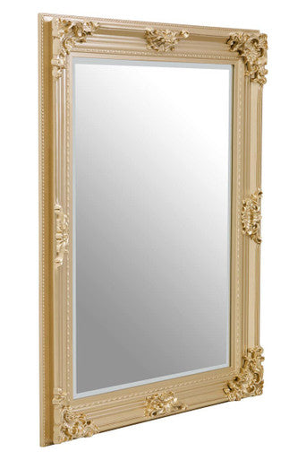 Gold Finish Wooden Frame Wall Mirror