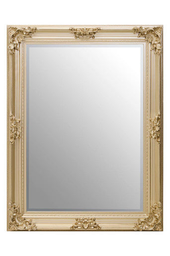 Gold Finish Wooden Frame Wall Mirror