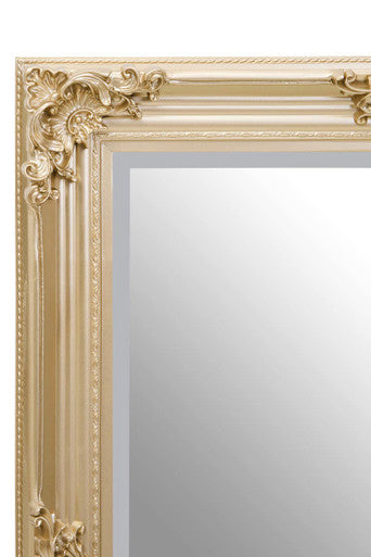 Gold Finish Wooden Frame Wall Mirror