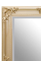 Gold Finish Wooden Frame Wall Mirror