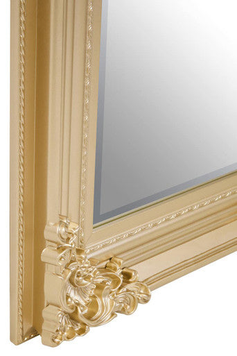 Gold Finish Wooden Frame Wall Mirror