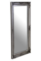 Silver Wooden Frame Wall Mirror