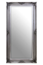Silver Wooden Frame Wall Mirror
