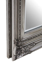 Silver Wooden Frame Wall Mirror