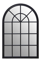 Black Arched Wooden Frame Wall Mirror | Lovida