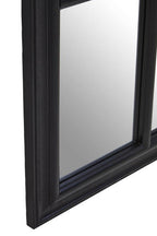 Black Arched Wooden Frame Wall Mirror | Lovida
