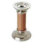 Genuine Tan Leather Small Candle Holder
