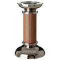 Genuine Tan Leather Small Candle Holder