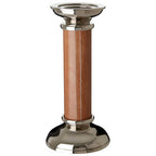 Genuine Tan Leather Large Candle Holder