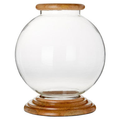 Hurricane Large Glass Candle Holder