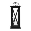Large Black Criss Cross Lantern