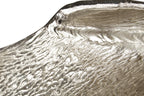 Textured Nickel Finish Small Leaf Dish