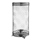 Hurricane Candle Holder with Nickel Finish