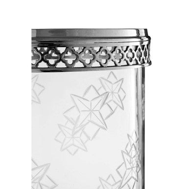Hurricane Candle Holder with Nickel Finish