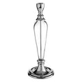 Nickel and Glass Candle Holder