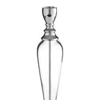Nickel and Glass Candle Holder
