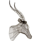 Black Wire Antelope Head