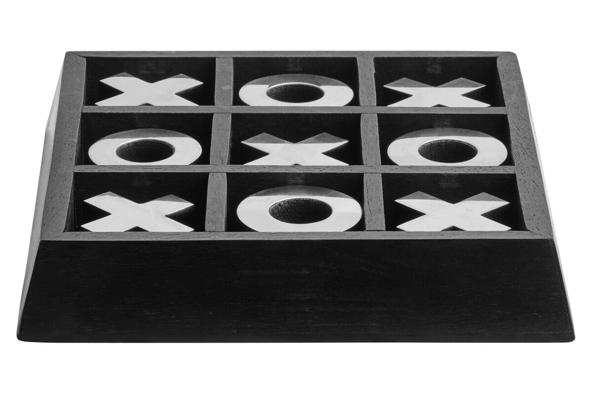 Black Acacia Wood Noughts and Crosses