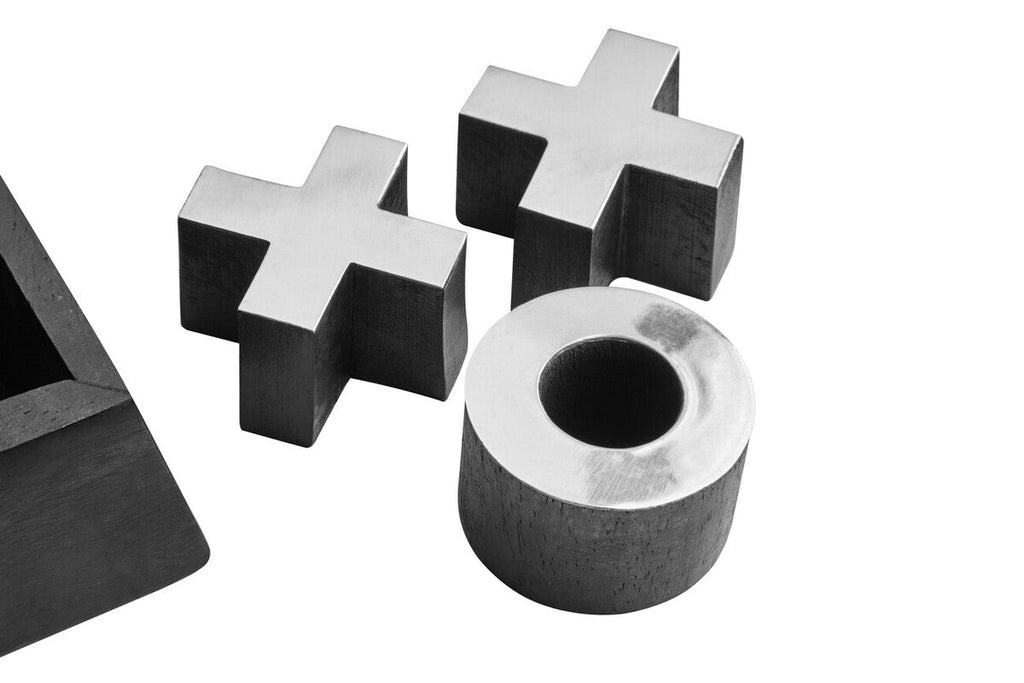 Black Acacia Wood Noughts and Crosses