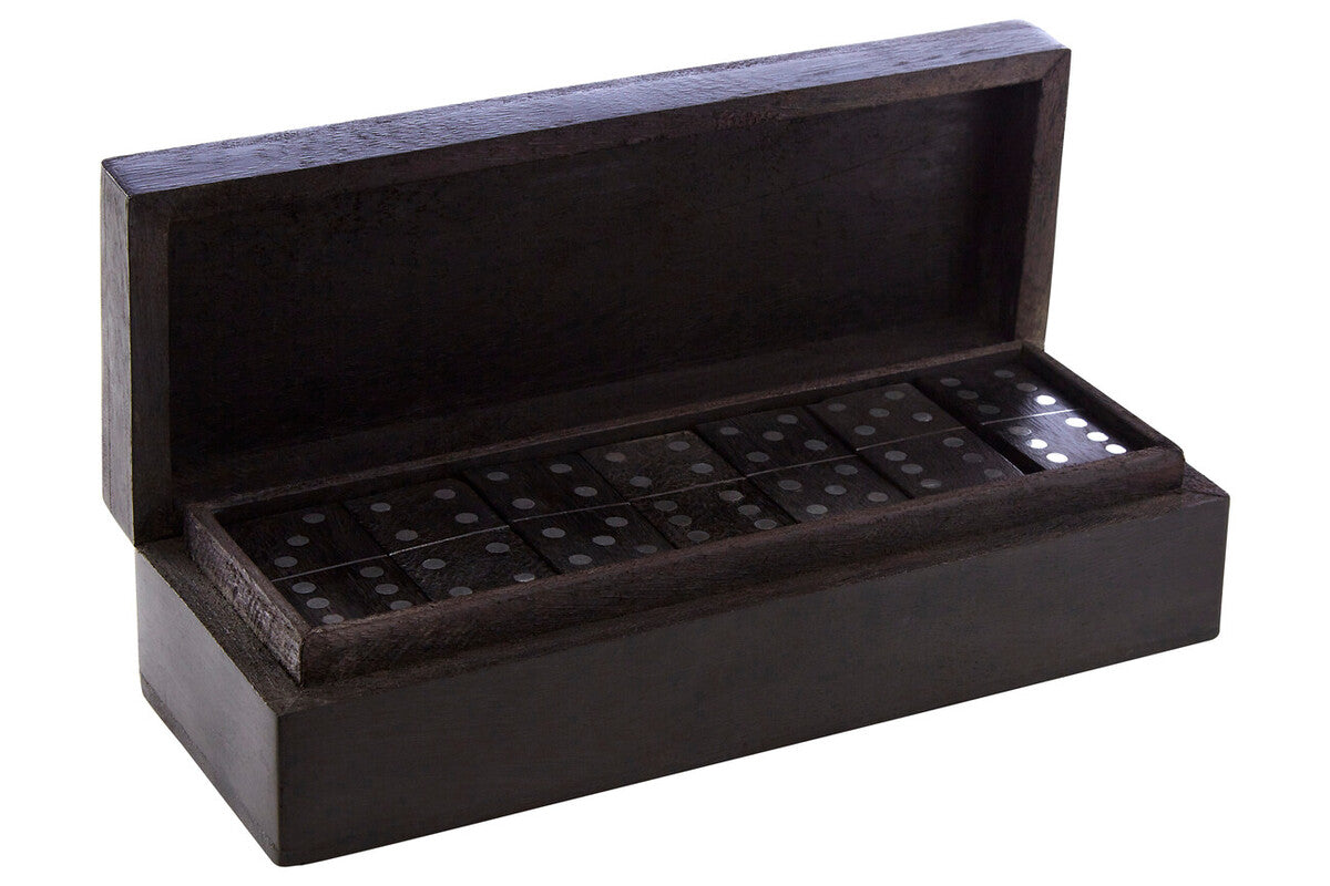 Black Mango Wood Domino Set