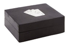 Black Mango Wood Playing Card Box