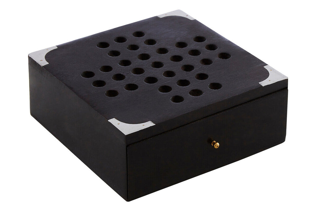 Black Sheesham Wood Solitaire Games Box