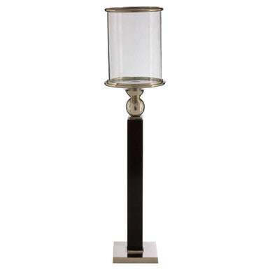 Large Black Finish Candle Holder