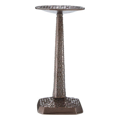 Pewter Finish Small Candle Holder