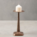 Pewter Finish Small Candle Holder