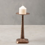Pewter Finish Small Candle Holder