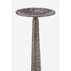 Pewter Finish Small Candle Holder