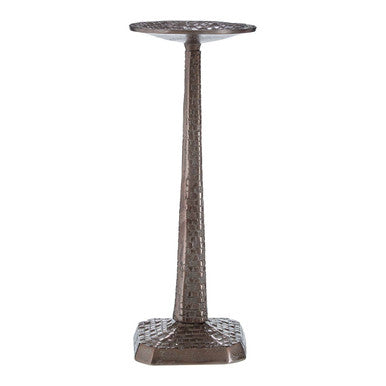 Pewter Finish Large Candle Holder