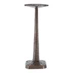 Pewter Finish Large Candle Holder