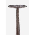 Pewter Finish Large Candle Holder