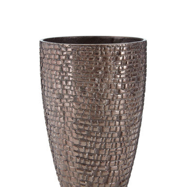 Pewter Finish Small Vase