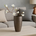 Pewter Finish Small Vase