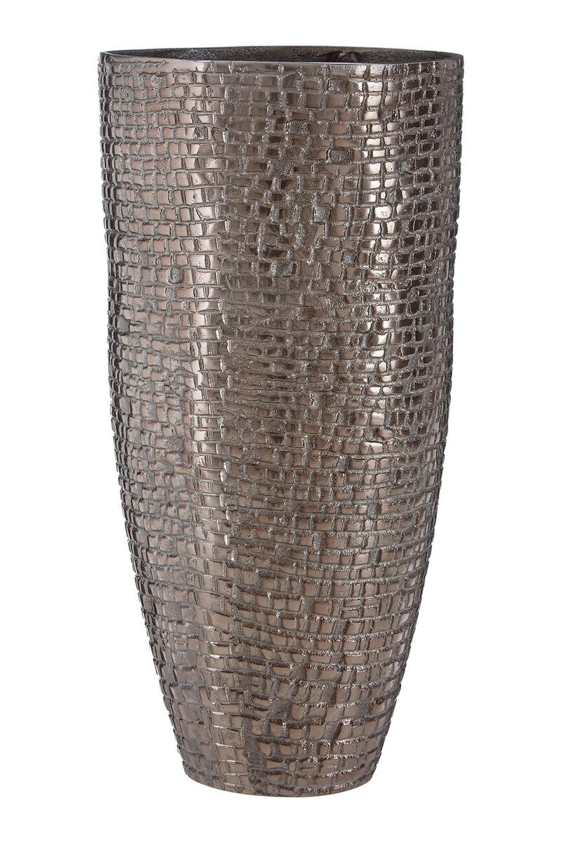 Pewter Finish Large Vase