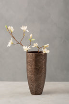 Pewter Finish Large Vase