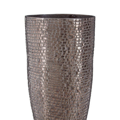 Pewter Finish Large Vase